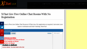 What Xchat.live website looked like in 2018 (5 years ago)