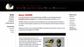 What Xromm.org website looked like in 2018 (5 years ago)