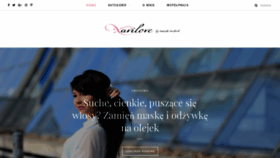 What Xavilove.com website looked like in 2018 (5 years ago)