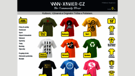 What Xavier.cz website looked like in 2018 (5 years ago)