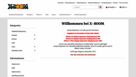What X-boom.de website looked like in 2018 (5 years ago)