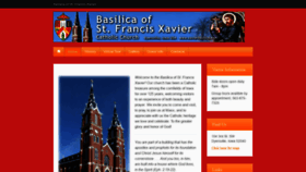 What Xavierbasilica.com website looked like in 2018 (5 years ago)