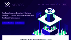 What Xenbros.com website looked like in 2019 (5 years ago)