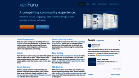 What Xenforo.com website looked like in 2019 (5 years ago)