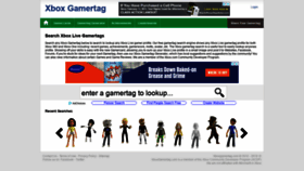 What Xboxgamertag.com website looked like in 2019 (5 years ago)
