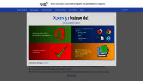 What Xuxen.eus website looked like in 2019 (5 years ago)