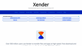 What Xender.pro website looked like in 2019 (4 years ago)