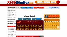 What Xosohomnay.com.vn website looked like in 2019 (4 years ago)