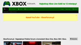 What Xboxforum.pl website looked like in 2019 (4 years ago)