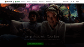 What Xboxlive.com website looked like in 2019 (4 years ago)