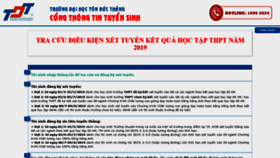 What Xettuyen.tdtu.edu.vn website looked like in 2019 (4 years ago)