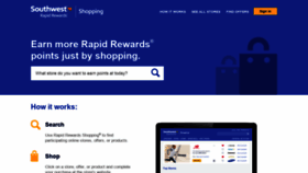 What X.rapidrewardsshopping.southwest.com website looked like in 2019 (4 years ago)
