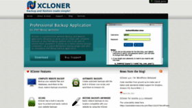 What Xcloner.com website looked like in 2019 (4 years ago)