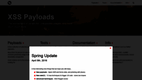 What Xss-payloads.com website looked like in 2019 (4 years ago)