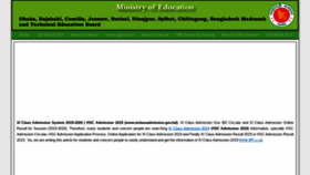 What Xiclassadmissiongovbd.com website looked like in 2019 (4 years ago)