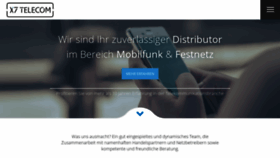 What X7-telecom.de website looked like in 2019 (4 years ago)