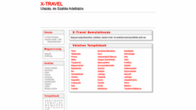 What X-travel.hu website looked like in 2019 (4 years ago)