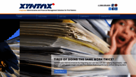 What Xyntax.ca website looked like in 2019 (4 years ago)