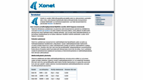 What Xonet.fi website looked like in 2019 (4 years ago)