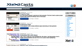 What Xtextcasts.org website looked like in 2019 (4 years ago)