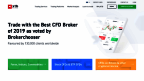 What Xtb.com website looked like in 2020 (5 years ago)