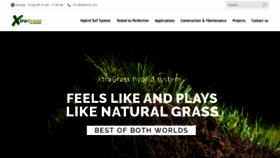 What Xtragrass-hybrid-turf.com website looked like in 2020 (4 years ago)