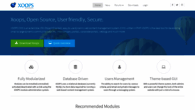 What Xoops.org website looked like in 2020 (5 years ago)