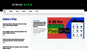 What Xtremedroid.com website looked like in 2020 (4 years ago)