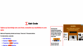 What Xahlee.info website looked like in 2020 (4 years ago)