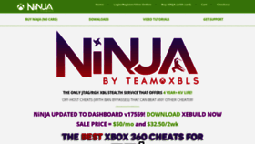 What Xbl.ninja website looked like in 2020 (4 years ago)