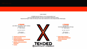 What X-tended.de website looked like in 2020 (4 years ago)