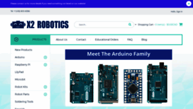 What X2robotics.ca website looked like in 2020 (5 years ago)
