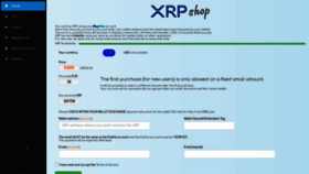 What Xrp-shop.com website looked like in 2020 (4 years ago)