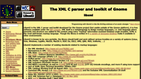What Xmlsoft.org website looked like in 2020 (4 years ago)