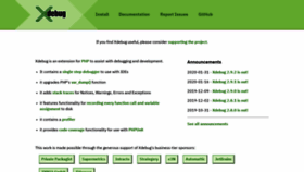 What Xdebug.org website looked like in 2020 (5 years ago)