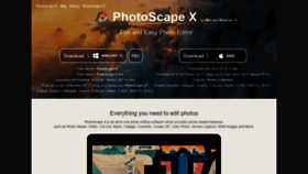 What X.photoscape.org website looked like in 2020 (3 years ago)