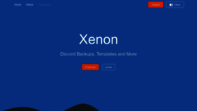 What Xenon.bot website looked like in 2020 (4 years ago)