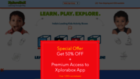 What Xplorabox.com website looked like in 2020 (3 years ago)