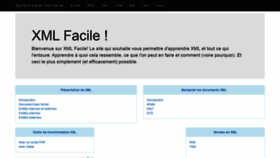 What Xmlfacile.com website looked like in 2020 (3 years ago)