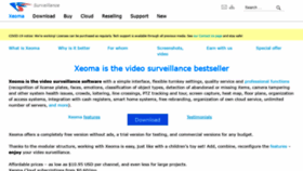 What Xeoma.com website looked like in 2020 (3 years ago)