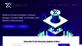 What Xenbros.com website looked like in 2020 (3 years ago)