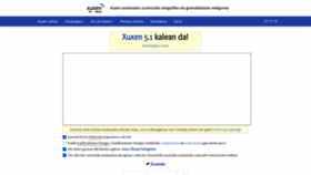 What Xuxen.eus website looked like in 2020 (3 years ago)