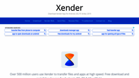 What Xender.pro website looked like in 2020 (3 years ago)