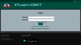 What Xtlearn.ksrct.ac.in website looked like in 2020 (3 years ago)