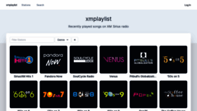 What Xmplaylist.com website looked like in 2020 (3 years ago)
