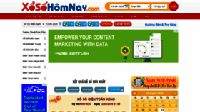 What Xosohomnay.com.vn website looked like in 2020 (3 years ago)