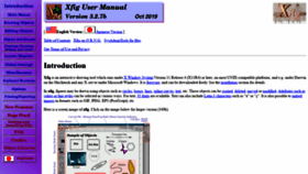 What Xfig.org website looked like in 2020 (3 years ago)