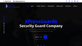 What Xpressguards.com website looked like in 2020 (3 years ago)