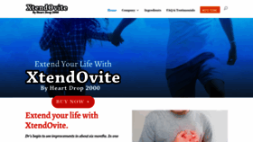 What Xtendovite.com website looked like in 2020 (3 years ago)