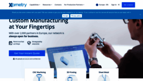What Xometry.de website looked like in 2020 (3 years ago)